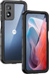 Lanhiem Moto G Play 5G 2024 Case, IP68 Waterproof Dustproof with Built-in Screen Protector, Black