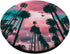 California Palm Trees Pink Blue Graphic Design PopSockets Standard PopGrip