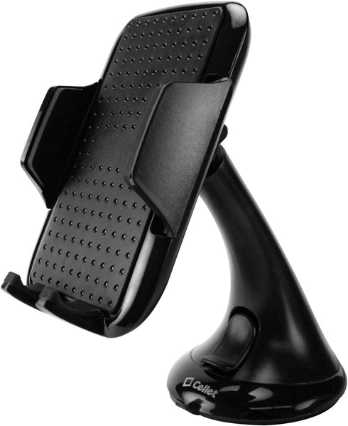 Cellet Windshield Car Phone Holder Mount - Dashboard Phone Holder for iPhones and Android Smartphones