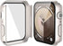 Misxi 2 Pack Hard PC Case with Tempered Glass Screen Protector for Apple Watch Series 9/8/7 41mm