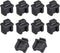 uxcell 10pcs SFP Silicone Protectors Cap - Anti Dust Port Cover, Black (14mm x 12mm x 17mm)