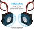 JUZITAO 4PCS 3 8 3.3V 5V Loudpeaker Watt Ohm Single Cavity Mini Speaker Full-Range Cavity Mobile Portable Advertising