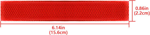 Geekria Mesh Fabric Headband Pad for Logitech G430, G930, F450, Headphones Replacement Band, Red