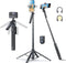 Hesheng Selfie Stick,71" Tripod for iPhone,360Rotation with Wireless Remote,Portable Aluminum Cellphone Stand,Vlog Live