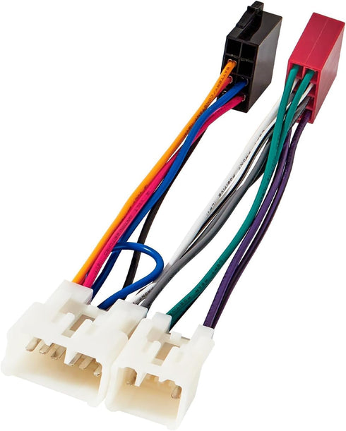 RED WOLF Car Radio ISO Wiring Harness Compatible with Toyota 2005-2020 Tacoma,