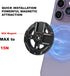 FOMOZER 1/4" 16 15 14, 13, 12 ME60 (MS60-BLK) Magnetic Tripod Mount Adapter with Threads & Multi-Angle Arri Holes