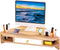 Triangle Monitor Riser, Cut Triangular Desktop Corner Stand with Drawers, Wooden Computer Stand for Office Organization