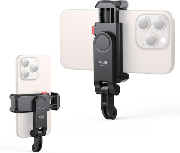 VRIG Phone Holder/Hot Shoe Mount Adapter Kit Compatible with Action Camera GoPro Hero