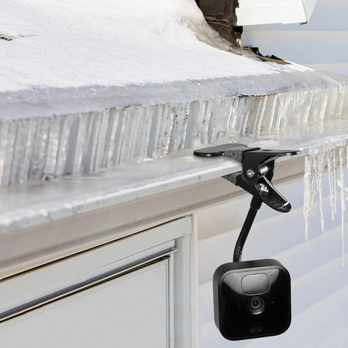 Outdoor Mount for Blink Outdoor 4, Blink XT3/XT2/XT/Mini Camera, Gooseneck Clamp Mount for Gutter, Window Guards