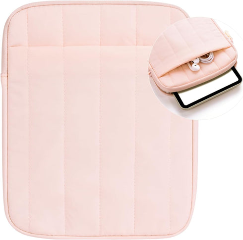 COOTHINE Puffy Sleeve Pouch for 6.8-7 Inch Kindle/eReader/eBook (Puffy Pink)