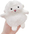 Yatchen Cute 3D Cartoon Fur Sheep Design Plush Case Compatible with AirPods 1&2, Funny Cover with Keychain