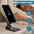 Wonderjune 12 Pcs Cell Phone Stand Desk Table Adjustable Angle Height Phone Stand Foldable Portable Mobile Holder