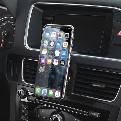 Car Phone Holder for Audi Q5 2009-17/SQ5 2014-17 Auto Interior Accessories,Strong Magnetic Car Vent Mount for Audi,Customized 360 ° Adjustable Car Phone Holder Stand Apply to All Smartphone.