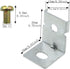 MEETOOT 8pcs MHS012 Power Supply Fixing Bracket Power Installation Accessories Switching Power Supply Mounting Brackets