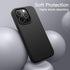 JETech iPhone 13 Pro Case, 6.1-Inch, Shockproof Silicone Cover with Silky-Soft Touch & Microfiber Lining (Black)
