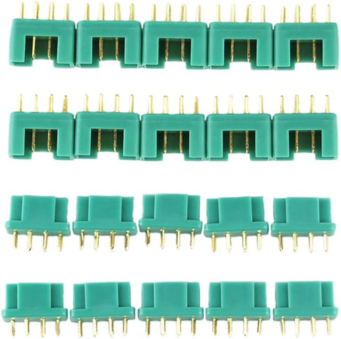 10 Pairs MPX M6 Connector Plug - Multiplex Socket for RC Lipo Battery Quadcopter/Buggy