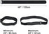 2 x 48 Inch Hook and Loop Cable Tie, 6 Pack Heavy Duty Adjustable Fastening Strap with Plastic D-ring Buckle