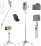 LingoFoto 53" Selfie Stick Tripod with Light & Wireless Remote, Extendable Aluminum Phone