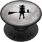 PopSockets Swappable PopGrip - Witch with Black Cat Full Moon Broomstick Halloween