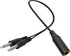 3.5mm Headphone Splitter Cable: 1 Female to 2 Male for Aux, Mics, Earbuds, Gaming Headset, PC, Laptop, Tablet - Black