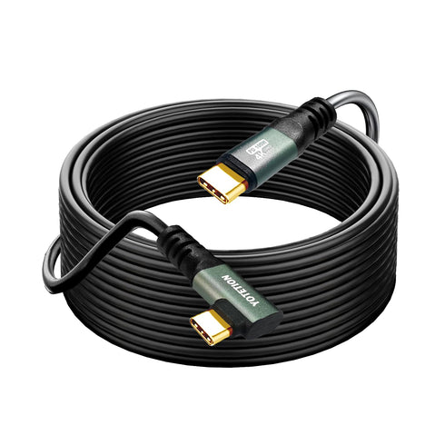 YOTETION USB C to C Cable 20FT,100W 4K60HZ USB Type C GEN2x2(Data usb3.1),Type