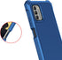 Nokia C300 Case & G100 Case with Screen Protector, Full Body Protection, Shockproof Frosted PC & Soft TPU, Blue.