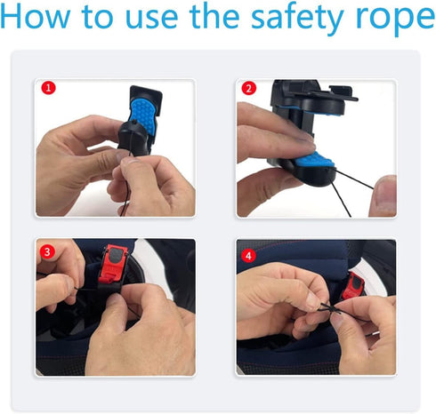 Motorcycle Helmet Chin Clip Mount for GoPro Hero 12, 11, 10, 9, 8, 7, 6, 5, 4, Hero Black, Session, Insta360