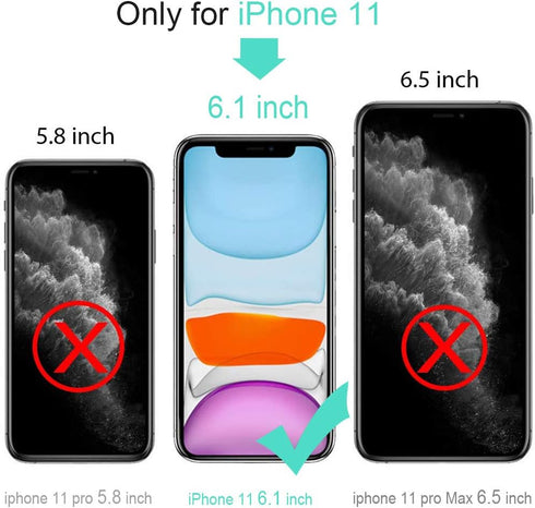 for iPhone 11 Waterproof Case, 6.1 Screen Protector Underwater Shockproof Full-Body Dustproof Rugged Case for Apple