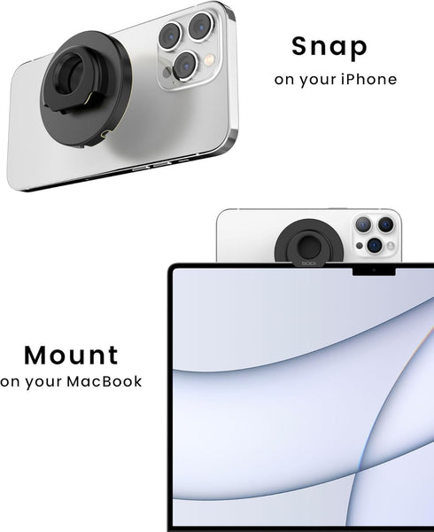 Continuity Camera Mount for Desktop Monitor & iMac, Compatible iPhone Webcam Mount with Mag-Safe