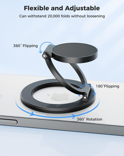 SUPERONE Magnetic Ring Holder for MagSafe Dual-Side Magnetic, Removable Gym Phone Grip with Kickstand for iPhone