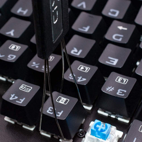 Granvela Switch Puller and Keycap Puller with 2 Brushes, Stainless Steel Tool for Mechanical Keyboard DIY