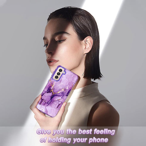 Lamcase for Galaxy S21 Plus 5G Case, Heavy Duty Shockproof Hybrid Hard PC Soft TPU Bumper for Samsung Galaxy S21+ 6.7