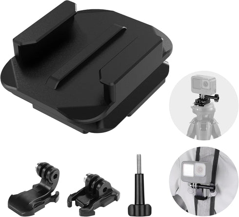 Neewer Backpack Strap Mount Adapter Kit for Peak Design Capture Clip, Quick Release Plate Compatible with Tripod
