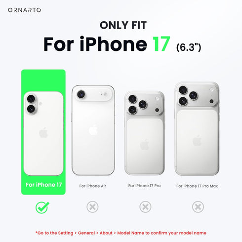 ORNARTO 17 6.3, 3 6.3 Inch, Compatible with iPhone Case Slim Liquid Silicone Layers Full Covered Soft Gel Rubber Phone