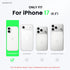 ORNARTO 17 6.3, 3 6.3 Inch, Compatible with iPhone Case Slim Liquid Silicone Layers Full Covered Soft Gel Rubber Phone