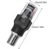 2PCS F Type to RJ45 8P Adapter, Female to Male Coaxial Sleeve Converter for Cable Tester Monitor, Black