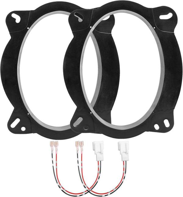 6" x 9" Speaker Spacer Covers with 2 Wiring Harness for Toyota 4