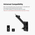 Holicfun 2-in-1 Wall Mount for Security Camera and Solar Panel, Compatible with Ring, Eufy, Arlo, Wyze - White