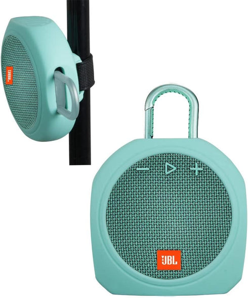 Hermitshell Silicone Carrying Case Replacement for JBL Clip 3 Portable Waterproof Wireless Bluetooth Speaker (Teal)