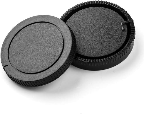 Camera Body Cap and Lens Rear Cap Cover for Sony Alpha A-Mount/Minolta AF Mount Lens, 2 Packs