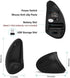 Lekvey 2.4 Left Handed Mouse, Wireless GHz USB Lefty Left Hand Ergonomic Vertical Mouse, Less Noise - Black