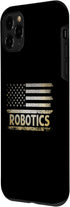 iPhone 11 Pro American USA Flag Robotics Robots Robotic Engineer Robot Case