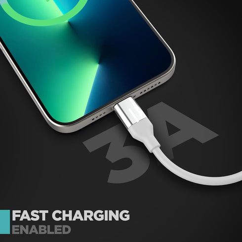 3-Pack Flexible Soft Silicone USB Type-C Cables (10Ft, 6Ft, 3Ft) Fast Charging Type-C Charger Cords for iPhone 15, 15 Pro Max/Samsung Galaxy Models/Nintendo Switch (USBC 60W/3A)