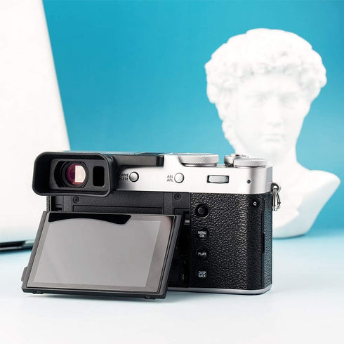 X100VI X100V Soft Silicon Camera Viewfinder Eyecup Eyepiece Eyeshade for Fujifilm Fuji & Eye Cup Protector (Hot Shoe