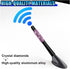 YoRise 4.72" 4 2 Bling Rhinestone Short Car Antenna, Aluminum Alloy Roof Signal Antennas with Screws & Gaskets, Car