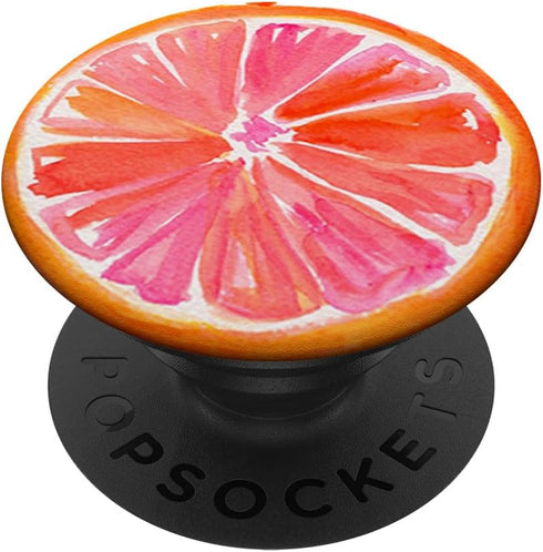 Cute Pink Grapefruit Design Tasty Summer Citrus PopSockets Standard PopGrip