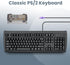 Perixx Periboard-107 Wired PS2 Full Size Keyboard, US English Layout