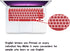 HRH Silicone Keyboard Cover Skin for MacBook Air 13, MacBook Pro 13/15/17, Red Wine, Older USA Layout