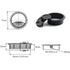HJ Garden 2pcs Desk Wire Cord Cable Grommets, 2.8"L x 2.8"W Hole Cover for Office PC Cable Organizer, Black