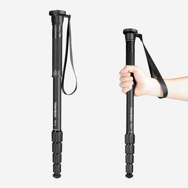TONYBOO 65 Aluminum Camera Monopod,Lightweight & Portable, 5-Section Travel Monopod, Max Load 40